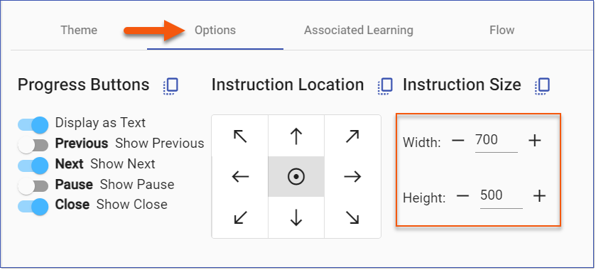 Instruction Size Option