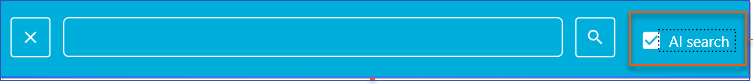 Quick Search Bar - AI Checkbox