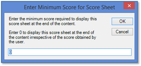 Setting up a Score Sheet - Clip 4