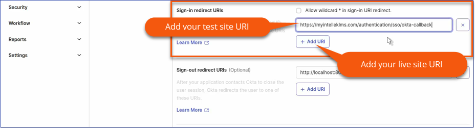 LMSv4OKTA SSO Redirect