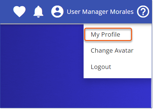 LMSv4 MyProfileMenu