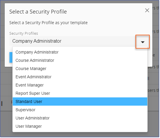 security profile template