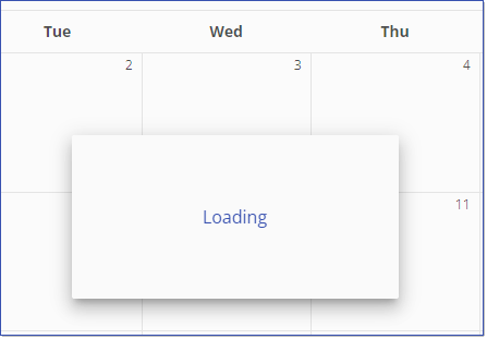 calendar loading