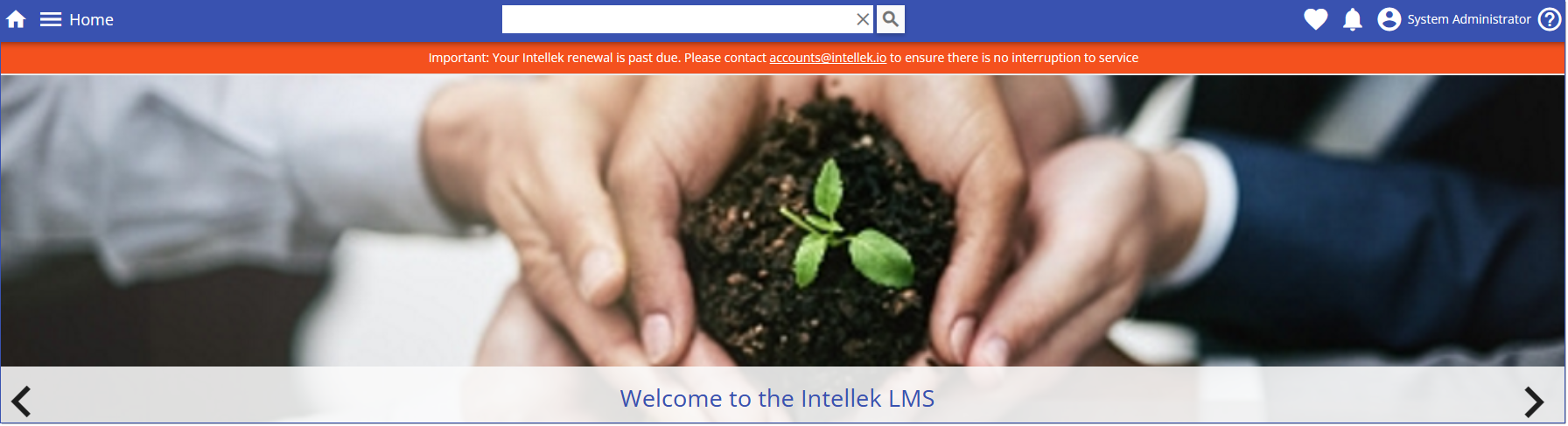 LMS License Notification