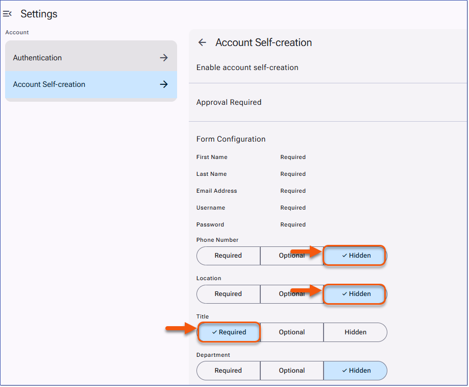 Form Configuration