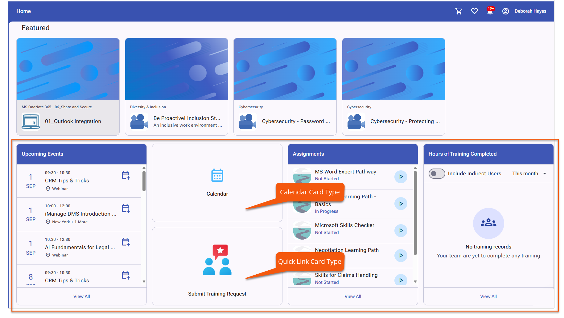 Sample Card Content Block